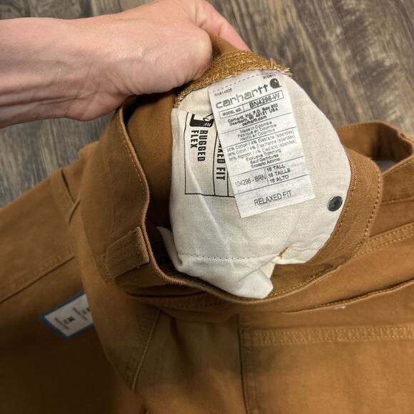 Carhartt Rugged Flex Relaxed Fit Twill Double Front Work Pant 18Tall BN4296W New - Picture 12 of 12